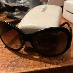 Versace Black Oversized Sunglasses